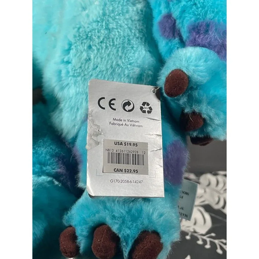 Disney Store Sulley Plush Stuffed Animal Toy Monsters Inc. NWT New with Tags